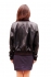 Женская черная кожаная куртка  glp-777